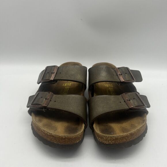 Birkenstock Sandals Womens 37 Arizona Leather Snake Print Narrow - Picture 1 of 10